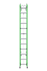 AERO Extension Ladder 24' IAA FG Box Rail/Tri Rung Strand Grab &V Rung B7124-2X9294