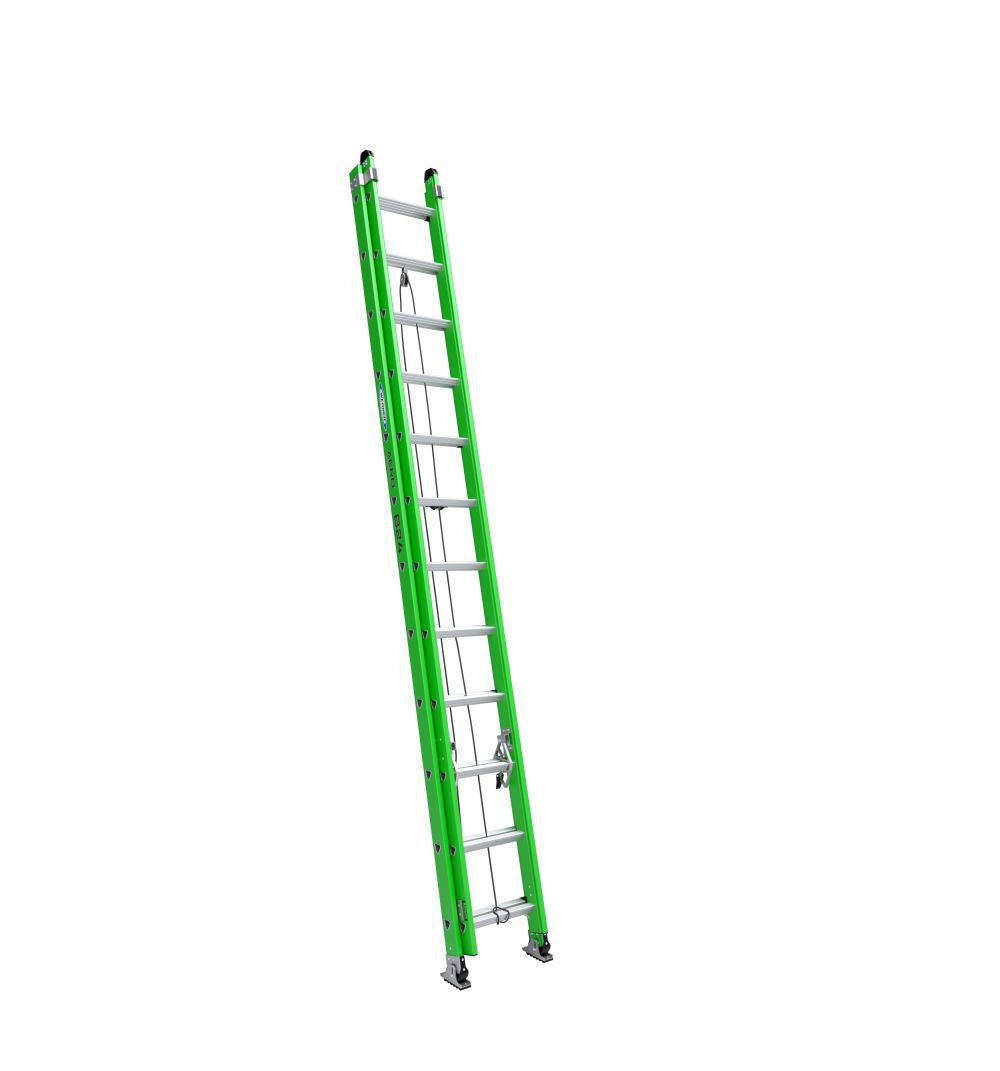 AERO Extension Ladder 24' TYPE IAA Fiberglass Box Rail/Tri Rung B7124-2