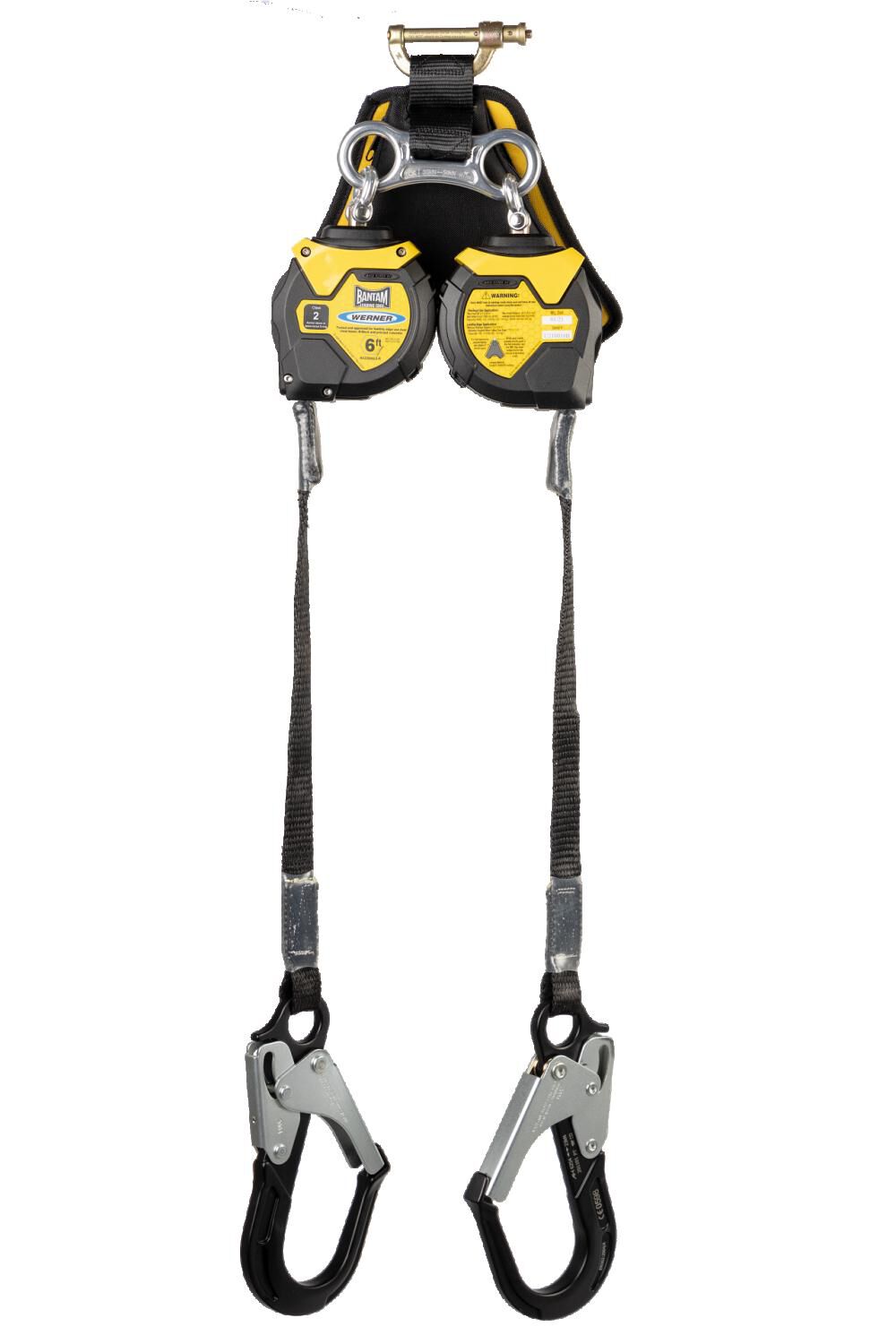 Bantam 6' Twin Leg Leading Edge Self Retracting Lifeline with LE Al Rebar Hook R433006LE-R