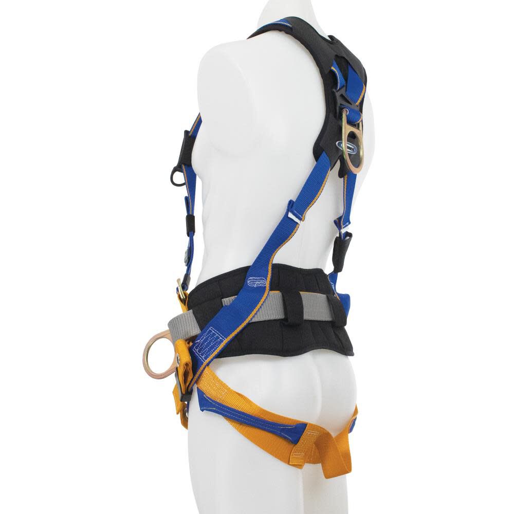 Blue Armor Construction (3 D Rings) Harness (M/L) Fall Protection Equipment H232102