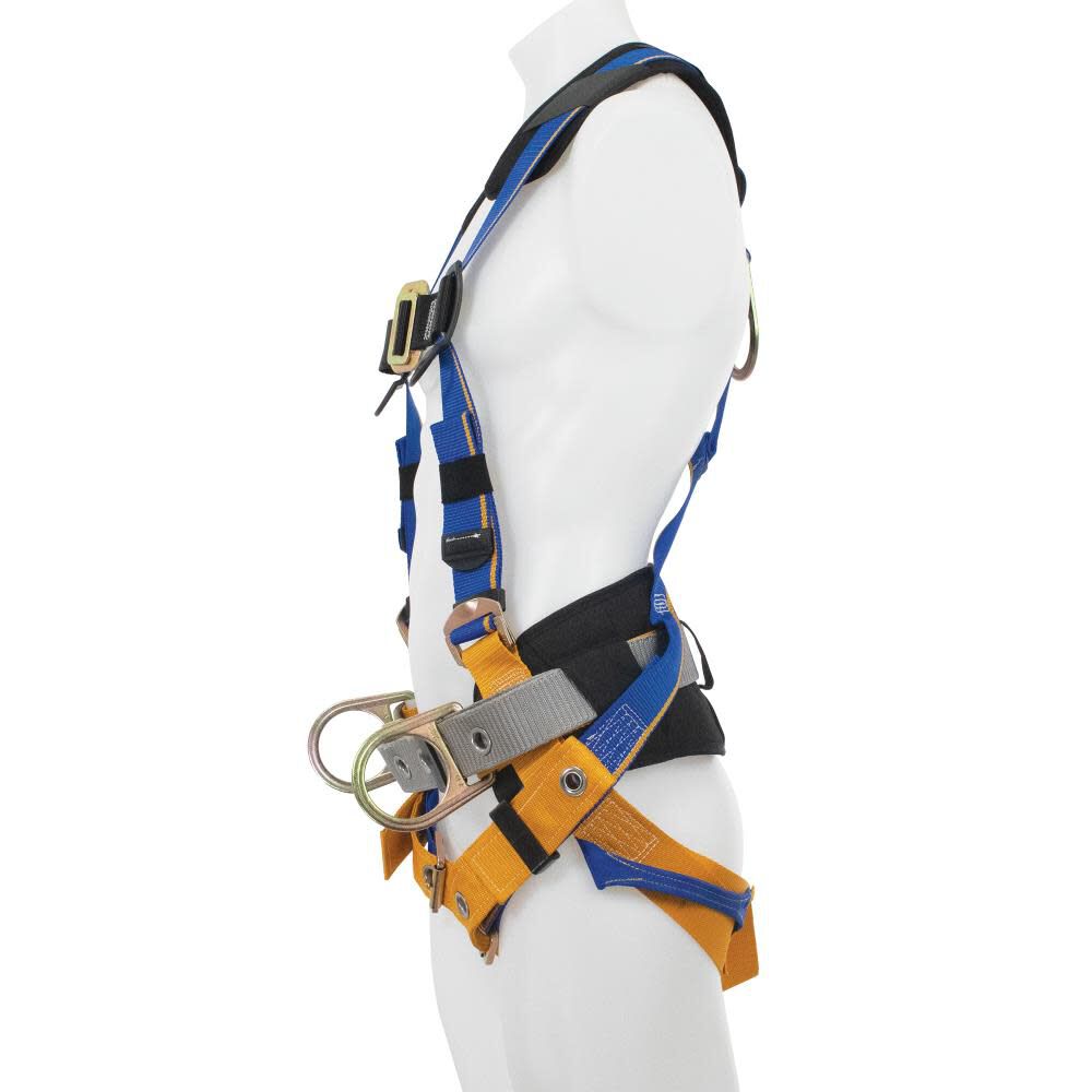 Blue Armor Construction (3 D Rings) Harness (M/L) Fall Protection Equipment H232102