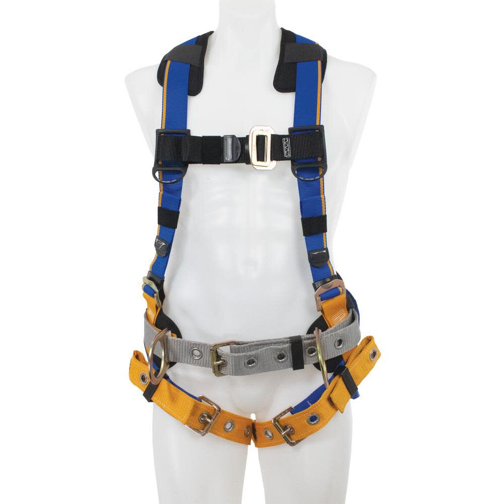 Blue Armor Construction (3 D Rings) Harness (M/L) Fall Protection Equipment H232102