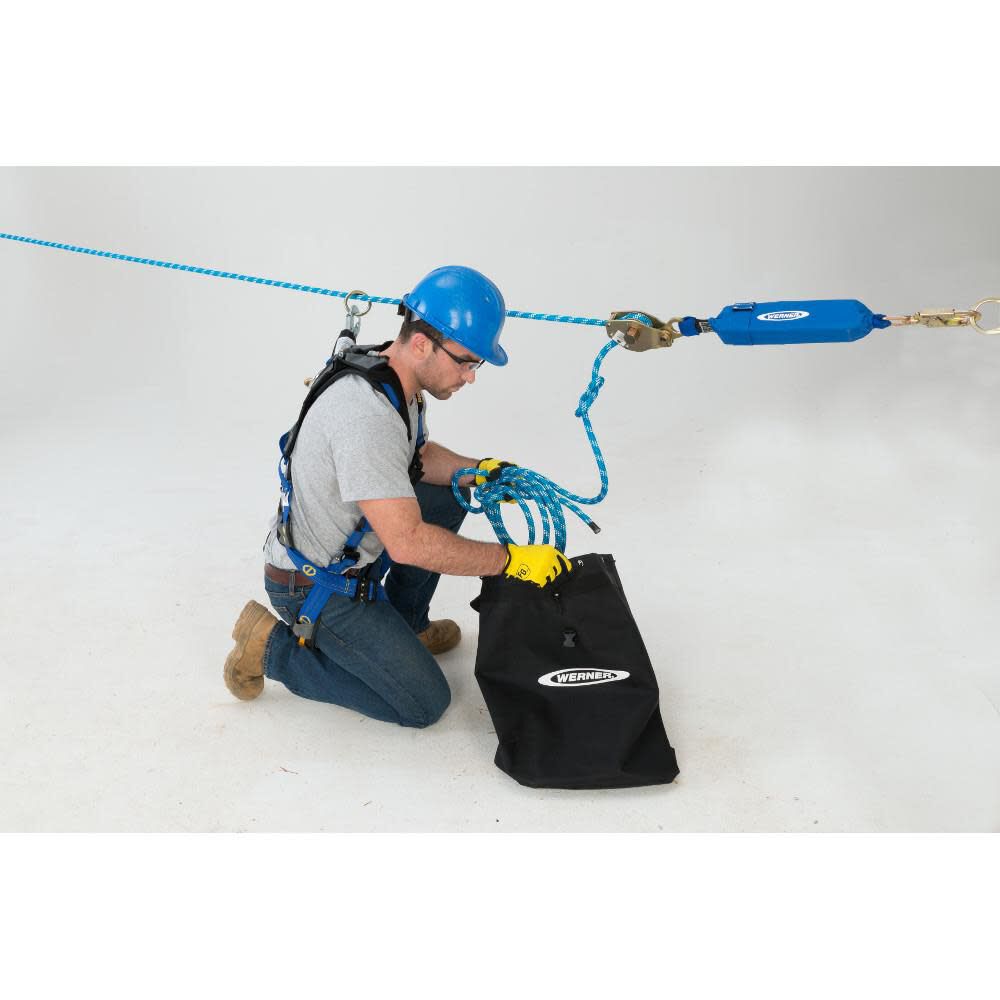 L100030 30 ft 2-Man Rope Horizontal Lifeline System Cross-Arm Strap L100030