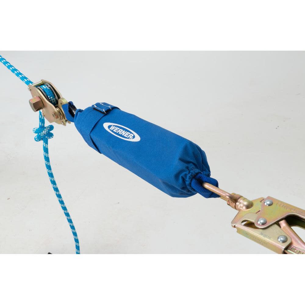 L100030 30 ft 2-Man Rope Horizontal Lifeline System Cross-Arm Strap L100030