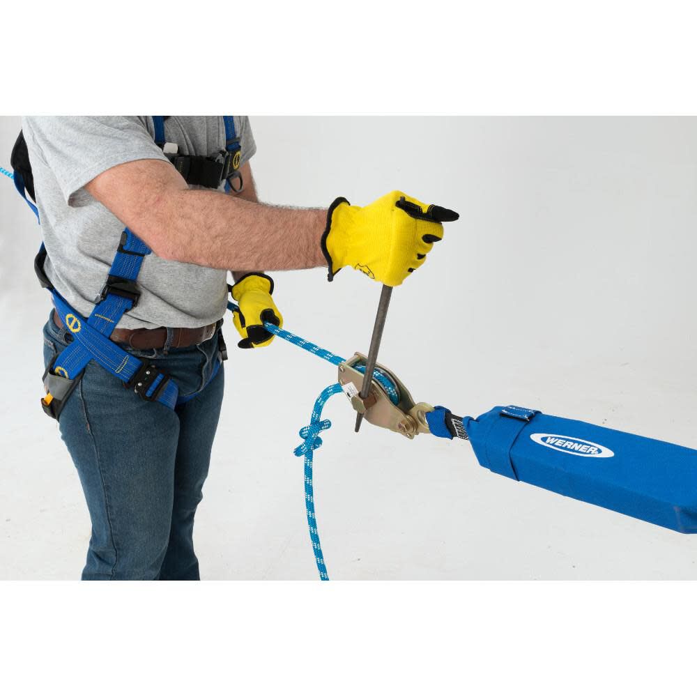 L100030 30 ft 2-Man Rope Horizontal Lifeline System Cross-Arm Strap L100030