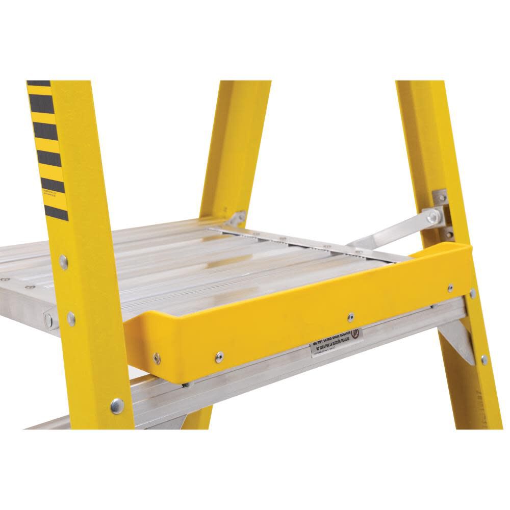 PD7300 7-ft Fiberglass Type 1AA-375-lb Load Capacity Podium Step Ladder PD7304