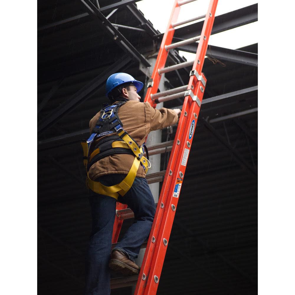 D6200-2 24-ft Fiberglass Type 1a- 300-lb Load Capacity Extension Ladder D6224-2