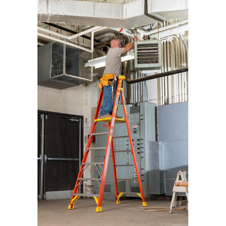 PD6200 6-ft Fiberglass Type 1A-300-lb Load Capacity Platform Step Ladder PD6206