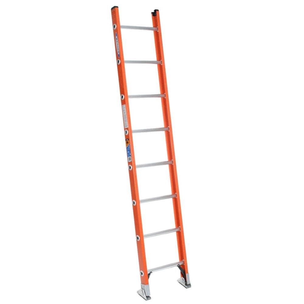 D6200-1 14-ft Fiberglass Type 1a- 300-lb Load Capacity Straight Ladder D6214-1