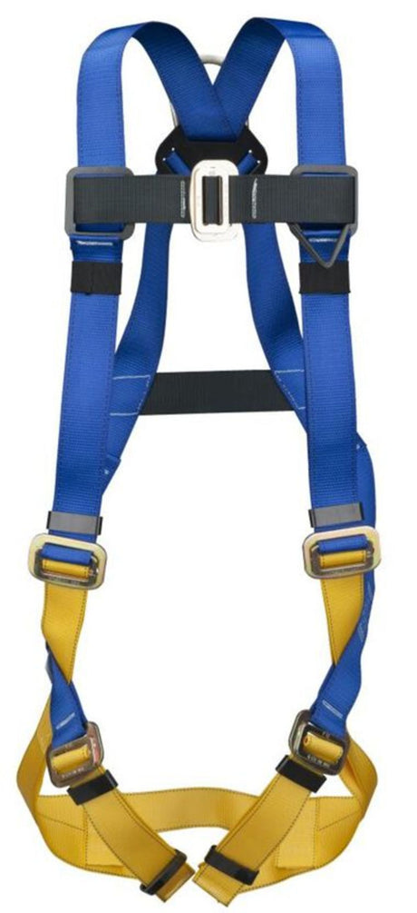 Werner BaseWear Standard Harness with Attached 6' DeCoil Lanyard Pass Through Legs Universal H411002XC311100