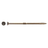 4 In. Zinc Coated Flat Head Gold Interior Structural Wood Screw YTX104