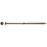 5 In. Zinc Coated Flat Head Gold Interior Structural Wood Screw YTX105