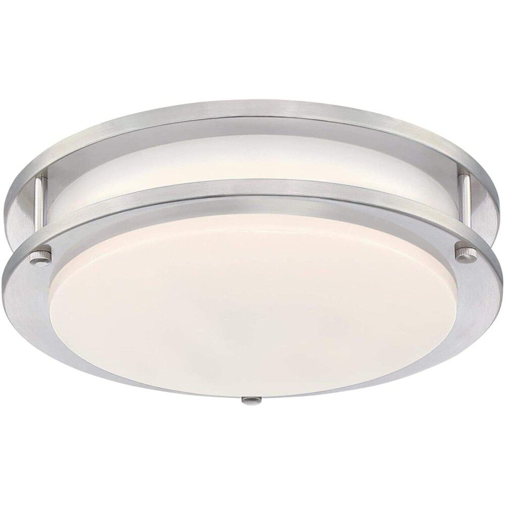 11in 19W Brushed Nickel LED Ceiling Light Fixture 61123W