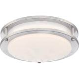 11in 19W Brushed Nickel LED Ceiling Light Fixture 61123W