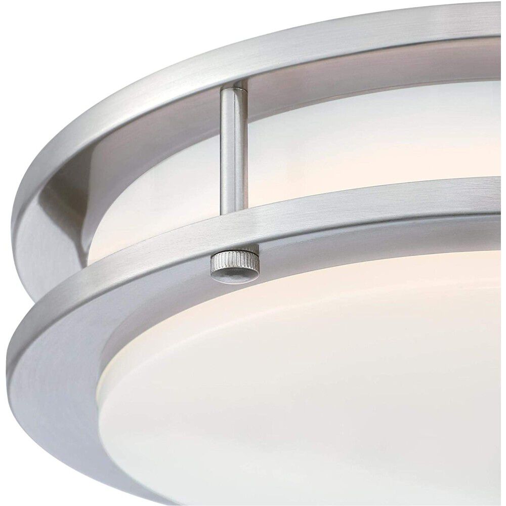 11in 19W Brushed Nickel LED Ceiling Light Fixture 61123W