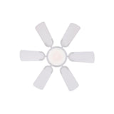 30in Petite White LED Indoor Ceiling Fan 72308W