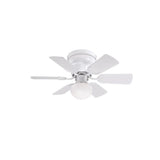 30in Petite White LED Indoor Ceiling Fan 72308W