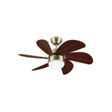 30in Turbo Swirl Brass LED Indoor Ceiling Fan 72347