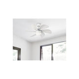 30in Turbo Swirl White LED Indoor Ceiling Fan 72344