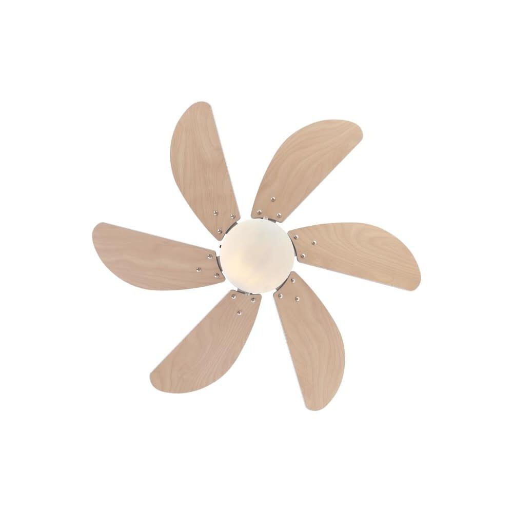 30in TurboSwirl Brown Brushed Aluminum Ceiling Fan 72240W