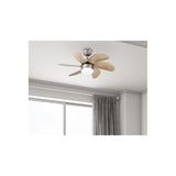 30in TurboSwirl Brown Brushed Aluminum Ceiling Fan 72240W