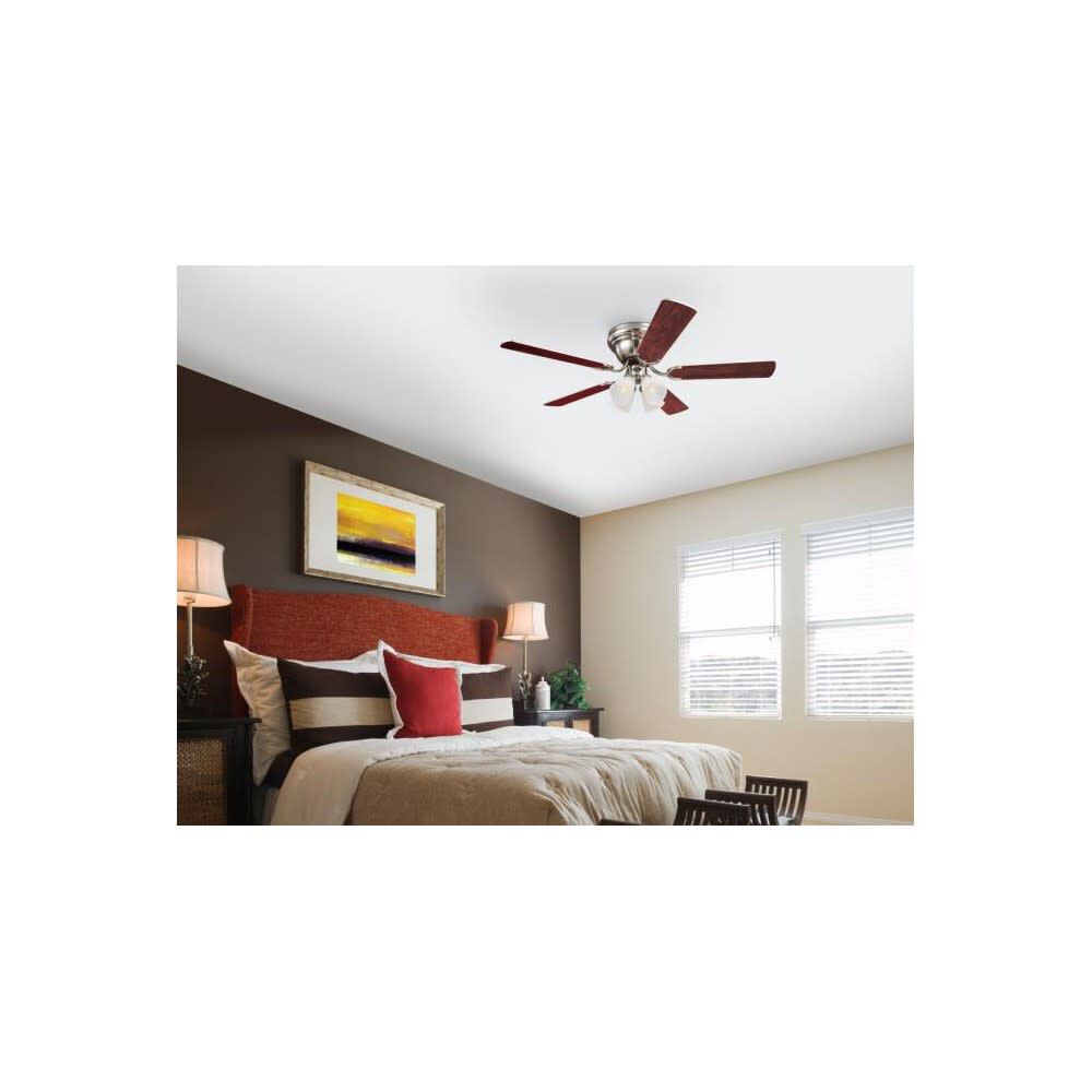 52in Contempra IV Nickel LED Indoor Ceiling Fan 72320