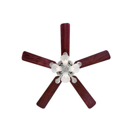 52in Swirl Brushed Nickel LED Indoor Ceiling Fan 72359