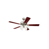 52in Swirl Brushed Nickel LED Indoor Ceiling Fan 72359