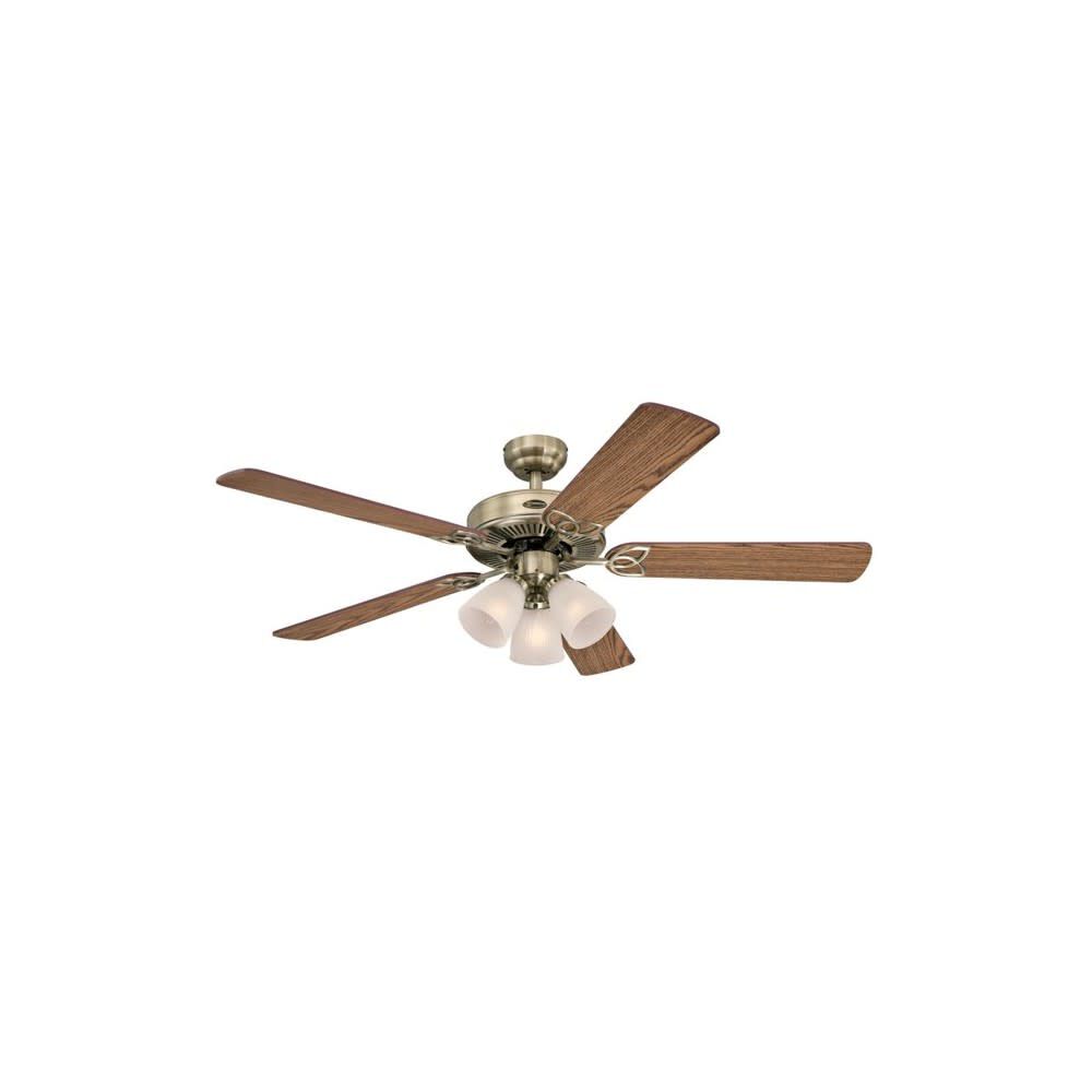 52in Vintage Brass Indoor Ceiling Fan 72337