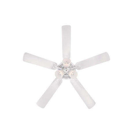 52in Vintage White LED Indoor Ceiling Fan 72364