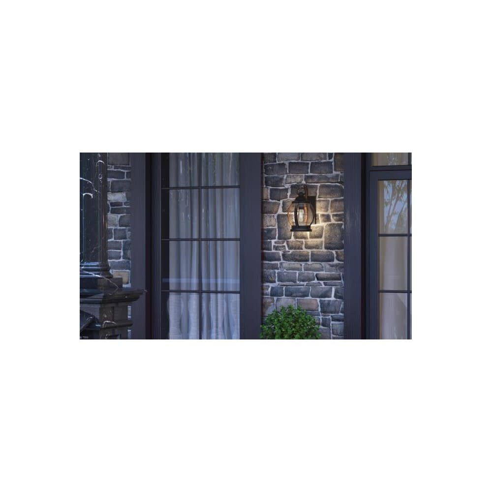 60W Black & Barnwood Canyon Wall Light Fixture 63351