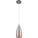 60W Brushed Nickel Indoor Adjustable Mini Pendant 61013