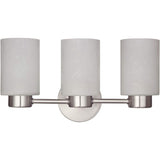 60W Nickel Sylvestre Three Light Wall Light Fixture 62279W