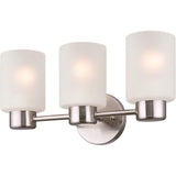 60W Nickel Sylvestre Three Light Wall Light Fixture 62279W