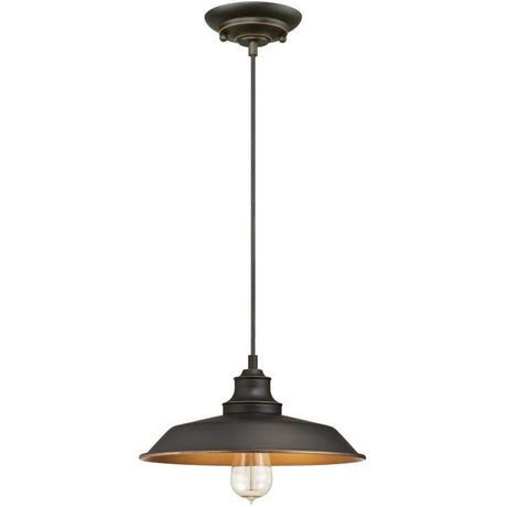 60W Oil Rubbed Bronze Iron Hill Indoor Pendant 63447