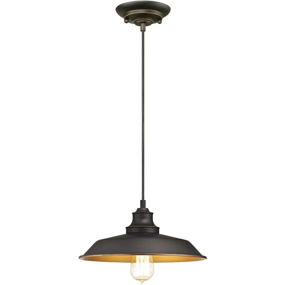 60W Oil Rubbed Bronze Iron Hill Indoor Pendant 63447