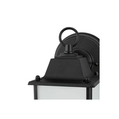9W Black One Light LED Outdoor Wall Light Fixture 61075