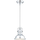 9W Chrome Boswell One Light LED Indoor Pendant 63085A