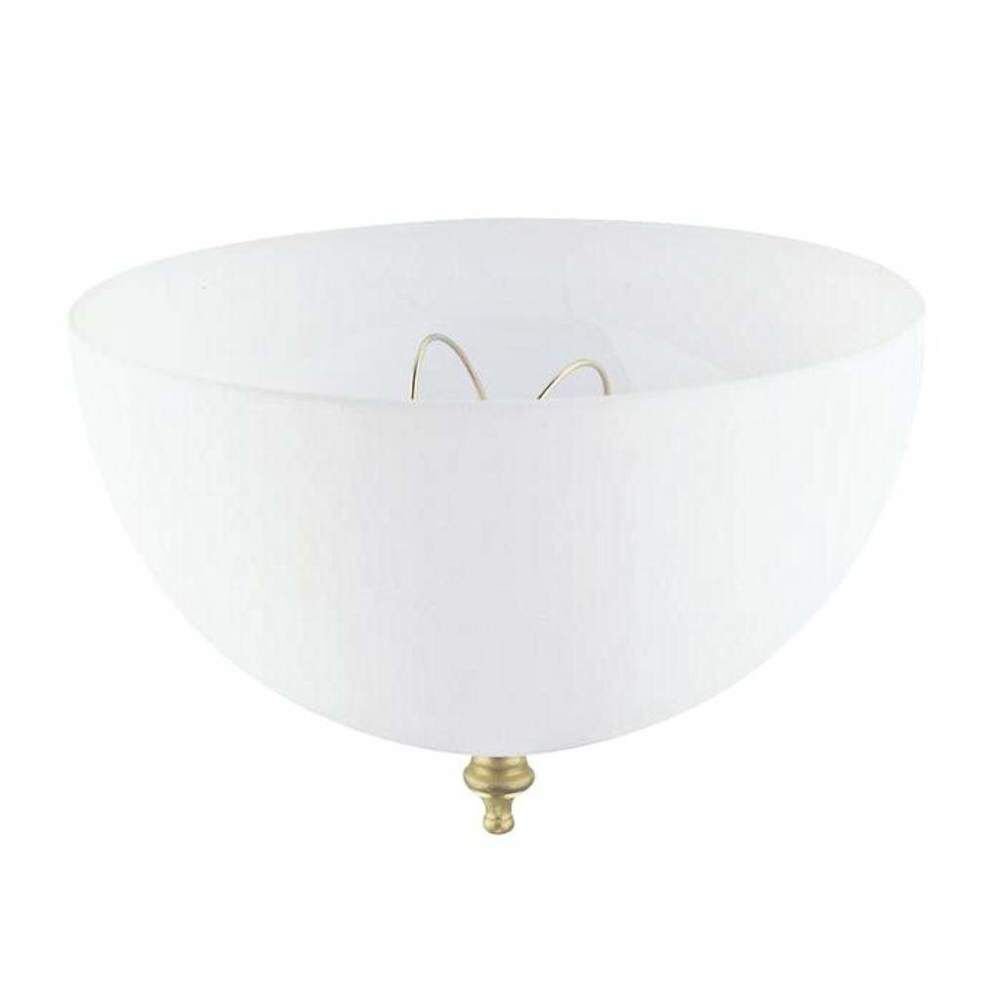 Dome Shape White Acrylic Lamp Clip On Shade 1 Pack 81494