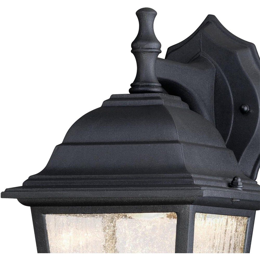 One-Light Lantern Integrated LED Outdoor Wall Black 64001J