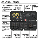 12000-Running-Watt Ultra Duty Portable Gas Powered Generator with Remote Electric Start WGEN12000