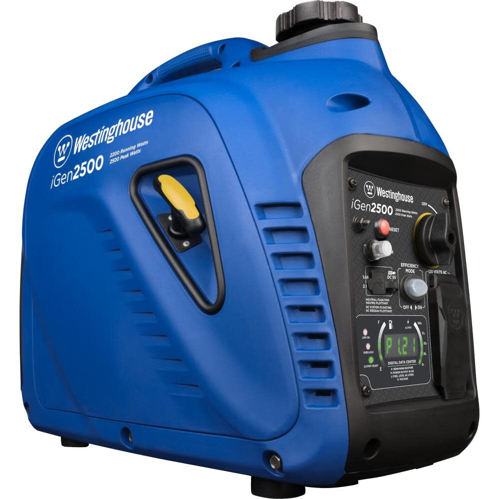 2500-Watt Portable Gas Powered Inverter Generator with LED Data Center IGEN2500