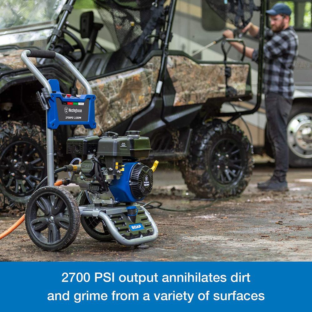 2700 PSI 2.3 GPM Gas Powered Cam Pump Pressure Washer with Quick Connect Tips WPX2700