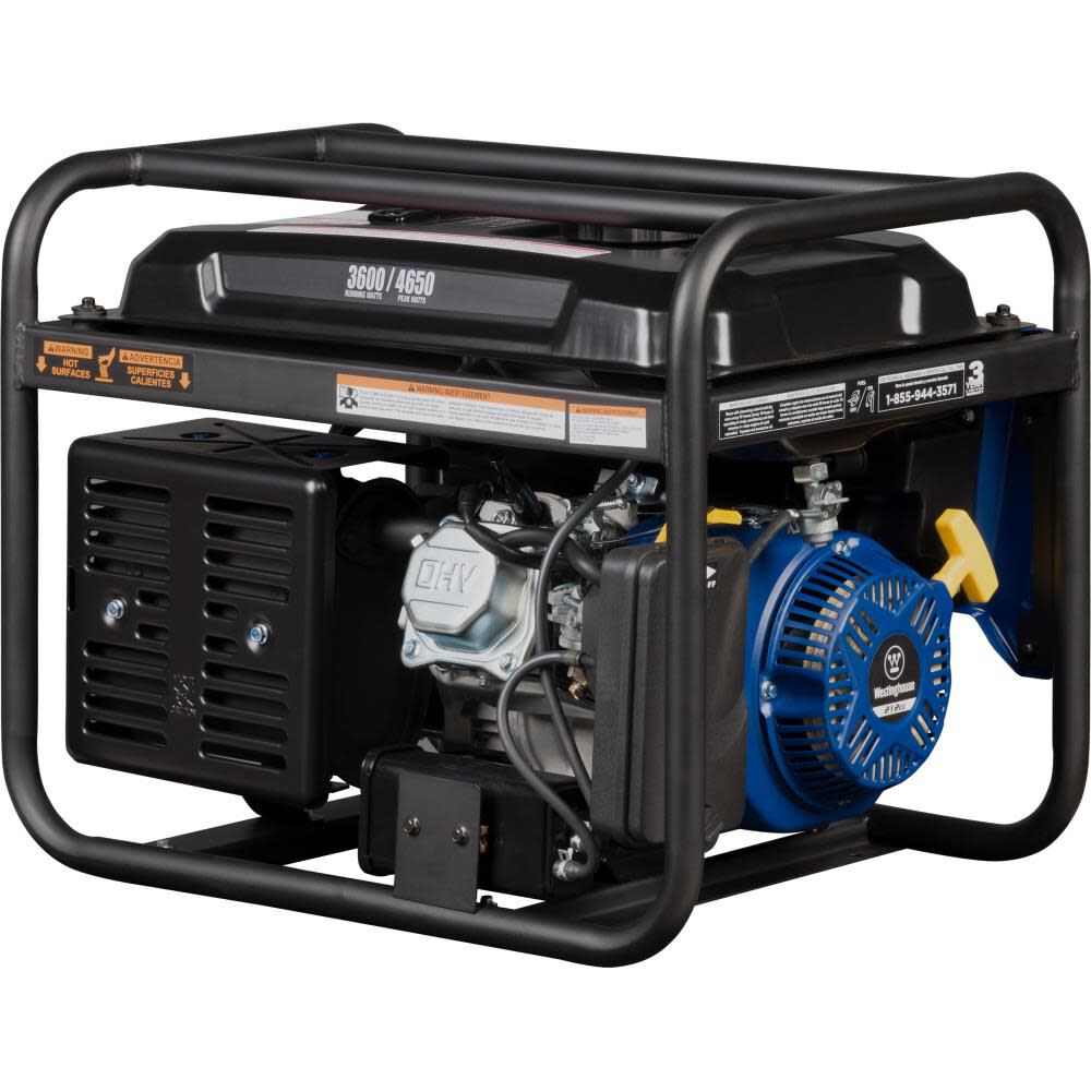 3600 Running Watt Portable Gas Powered Generator with RV Ready TT-30R 30 Amp Receptacle WGEN3600V