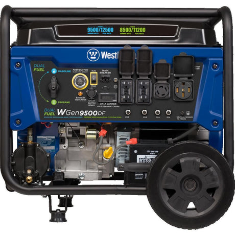 Outdoor Power 9500-Watt Dual Fuel Generator with Remote Start WGEN9500DF