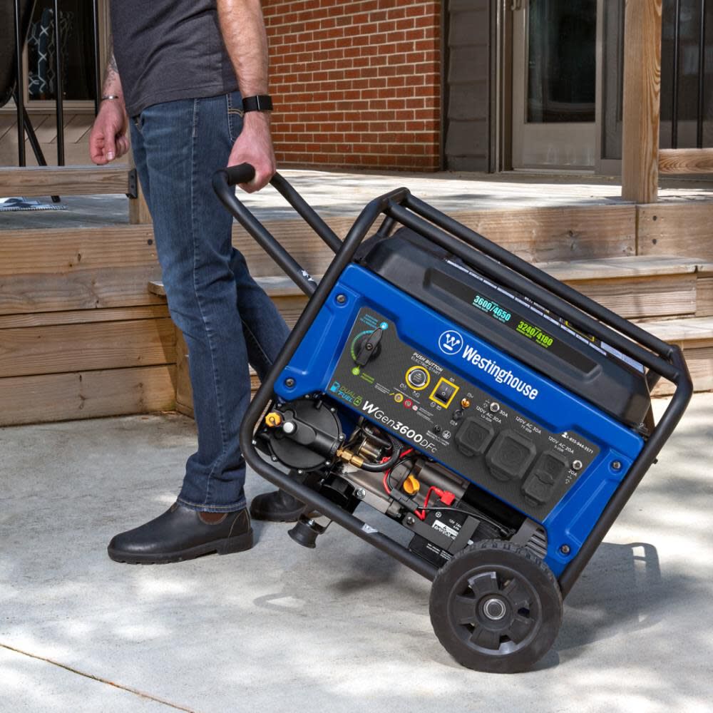 Dual Fuel Portable Generator with CO Sensor WGEN3600DFC