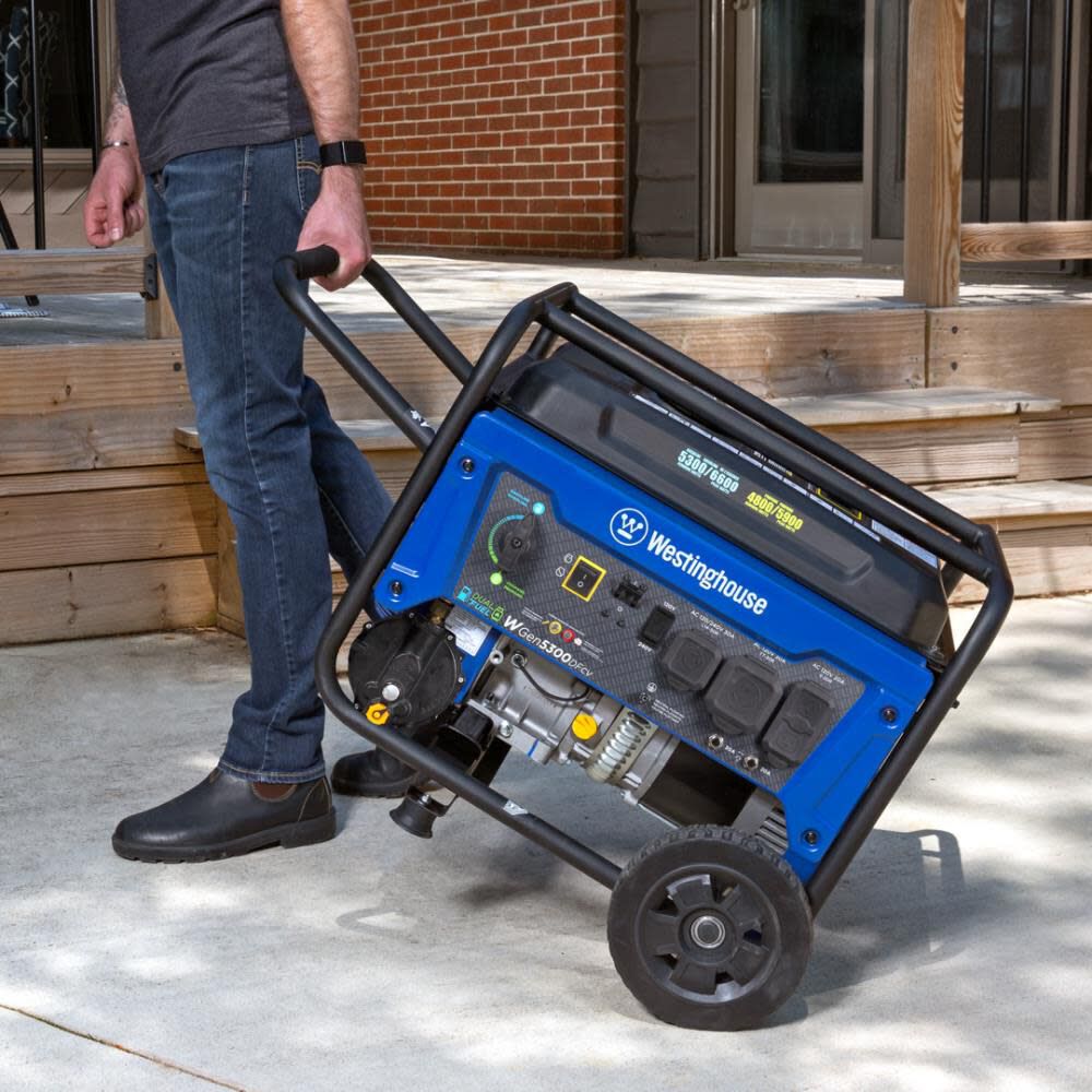 Dual Fuel Portable Generator with CO Sensor WGEN5300DFCV