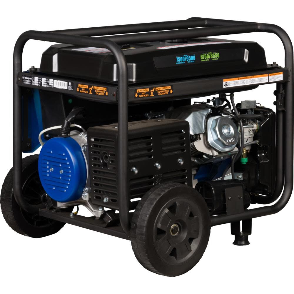 Dual Fuel Portable Generator with CO Sensor WGEN7500DFC