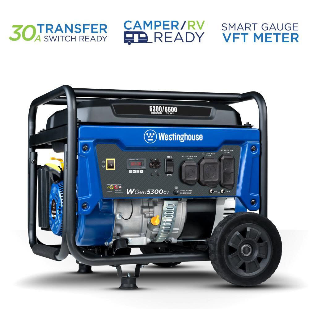 Portable Generator with CO Sensor WGEN5300CV