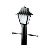 Post Top Matte Black Switch Incandescent Lantern 66875